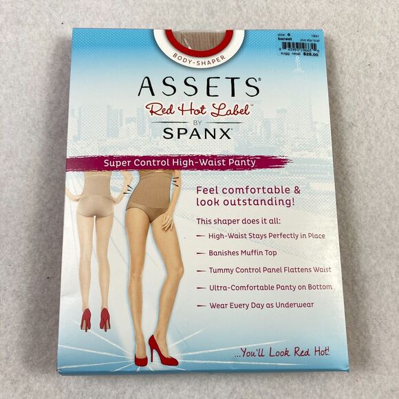 Spanx Assets Red Hot Label Body Shaper Super Control High Waisted Panty‎ Size 6 - Picture 1 of 7